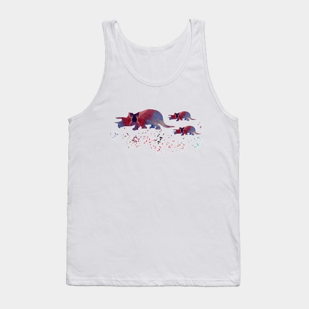 Triceratops Tank Top by BittenByErmines